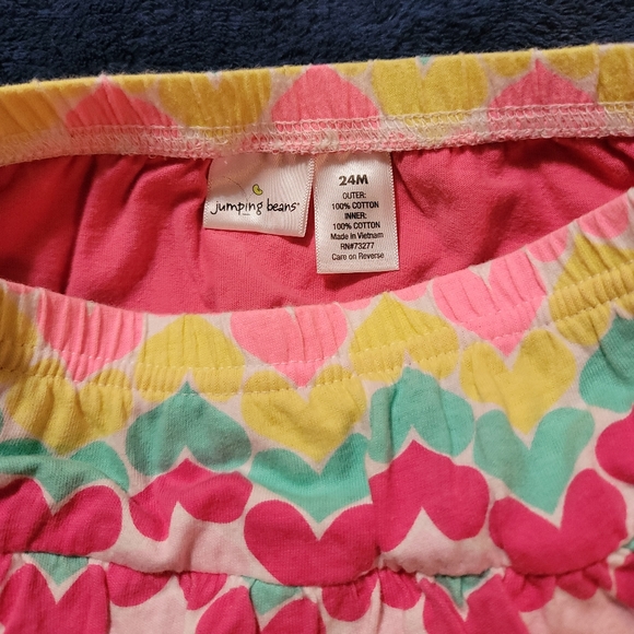 Heart print baby skort 24M - Picture 2 of 5